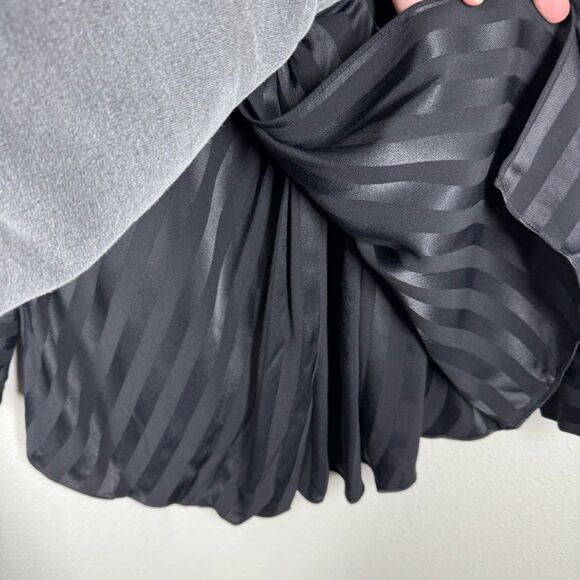 Significant Other Mini Shirt Dress Black Subtle Stripes Women’s Size 8 NWOT - Picture 5 of 9